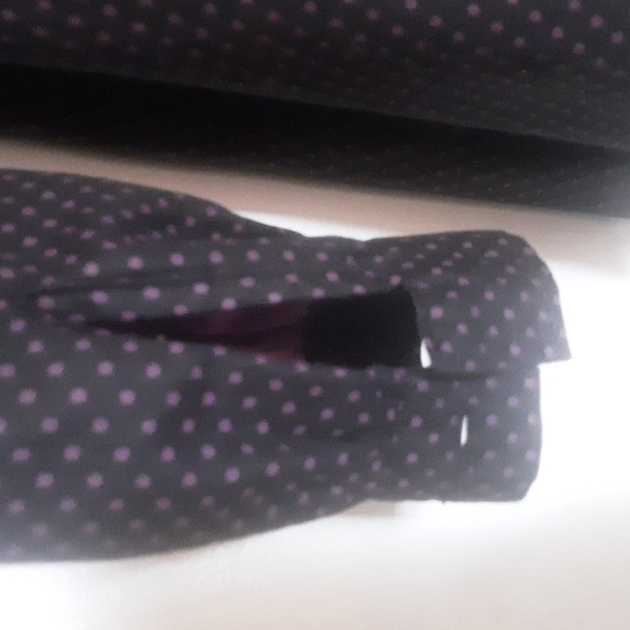 XXI Twist Polka Dot Full Button Down Dress Sz S - Picture 8 of 13